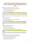 AAERT CDR Exam Prep 2026&colon; 300 Practice Questions & Answers with Rationales &vert; Certified Digital Reporter Study Guide  