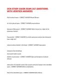 OCN STUDY GUIDE EXAM 347 QUESTIONS WITH VERIFIED ANSWERS&comma;100&percnt;CORRECT