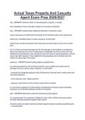 Package deal for Texas Property And Casualty Texas Property And Casualty Study Guide Exam Questions And Verified Answers 2026&sol;2027