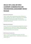 SNCOA TEST 2 2026 AIR FORCE&NewLine;LEADERSHIP COMMUNICATION AND&NewLine;ORGANIZATIONAL MANAGEMENT REVIEW&NewLine;PACKAGE
