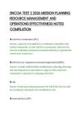 SNCOA TEST 2 2026 MISSION PLANNING&NewLine;RESOURCE MANAGEMENT AND&NewLine;OPERATIONS EFFECTIVENESS NOTES&NewLine;COMPILATION&NewLine;