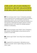 SNHD AEMT ADVANCED EMERGENCY&NewLine;TECHNICIAN REVIEW 2026 QUESTIONS&NewLine;WITH SOLUTIONS TESTED QUESTIONS&period;