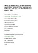 SNHD AEMT PROTOCOL STUDY SET CORE&NewLine;PREHOSPITAL CARE AND AEMT STANDARDS&NewLine;REVIEW 2026