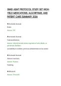 SNHD AEMT PROTOCOL STUDY SET HIGHYIELD MEDICATIONS&comma; ALGORITHMS&comma; AND&NewLine;PATIENT CARE SUMMARY 2026