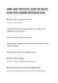 SNHD AEMT PROTOCOL STUDY SET MOCK&NewLine;EXAM WITH ANSWER RATIONALES 2026&NewLine;