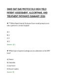 SNHD EMT EMS PROTOCOLS HIGH-YIELD&NewLine;PATIENT ASSESSMENT&comma; ALGORITHMS&comma; AND&NewLine;TREATMENT PATHWAYS SUMMARY 2026