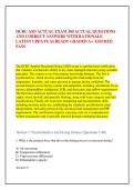 IICRC ASD ACTUAL EXAM 300 ACTUAL QUESTIONS &NewLine;AND CORRECT ANSWERS WITH RATIONALE &NewLine;LATEST UPDATE ALREADY GRADED A&plus; ASSURED &NewLine;PASS