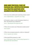 SNHD AEMT PROTOCOL STUDY SET&NewLine;PACKAGE DEAL CERTIFICATION REVIEW&NewLine;2026 PRACTICE QUESTIONS WITH&NewLine;ACCURATE SOLUTIONS GRADED A&plus;&NewLine;