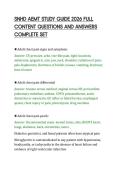 SNHD AEMT STUDY GUIDE 2026 FULL&NewLine;CONTENT QUESTIONS AND ANSWERS&NewLine;COMPLETE SET&NewLine;
