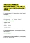 SNHD EMT EMS PROTOCOLS&NewLine;CERTIFICATION REVIEW 2026 PRACTICE&NewLine;QUESTIONS WITH ACCURATE SOLUTIONS&NewLine;GRADED A&plus;