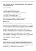 TEXAS NURSING JURISPRUDENCE EXAM PRACTICE &vert; COMPREHENSIVE STUDY&NewLine;GUIDE &vert; TESTBANK &vert; PRACTICE QUESTIONS & ANSWERS &vert; EXAM PREPARATION &vert;&NewLine;LATEST UPDATE 2026&sol;2027