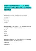 SNSA COMPREHENSIVE TEST SCRIPT&NewLine;2026 QUESTIONS WITH SOLUTIONS 100&percnt;&NewLine;CORRECT&period;&NewLine;