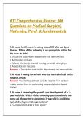 ATI Comprehensive Review&colon; 300 Questions on Medical-Surgical&comma; Maternity&comma; Psych & Fundamentals&NewLine;&NewLine;