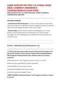 AANP AGPCNP PSI TEST 1 & 2 FINAL EXAM 2026 &vert; CORRECT ANSWERS & COMPREHENSIVE EXAM PREP