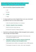 DaVita RN Final Exam 2026&sol;2027 &vert; Practice Questions & Accurate Answers &vert; Complete Exam Review &vert; High-Yield Study Guide &vert; Latest Update &vert; Graded A&plus;