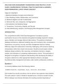 WGU D426 DATA MANAGEMENT FOUNDATIONS EXAM PRACTICE &vert; STUDY&NewLine;GUIDE &vert; COMPREHENSIVE TESTBANK &vert; PRACTICE QUESTIONS & ANSWERS &vert;&NewLine;EXAM PREPARATION &vert; LATEST UPDATE 2026&sol;2027