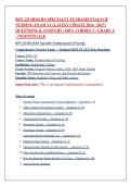 BSN 225 HESI RN Specialty Fundamentals of Nursing Exam V1 &lpar;Latest Update 2026 &sol; 2027&rpar; Questions & Answers &vert; 100&percnt; Correct &vert; Grade A - Nightingale