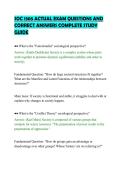 SOC 1305 ACTUAL EXAM QUESTIONS AND CORRECT ANSWERS COMPLETE STUDY GUIDE&period;pdf&NewLine;&NewLine;