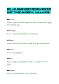 SOC 1305 EXAM SCRIPT PREMIUM REVIEW&NewLine;SHEET TESTED QUESTIONS AND ANSWERS&NewLine;