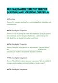 SOC 1305 EXAMINATION TEST VERIFIED&NewLine;QUESTIONS AND SOLUTIONS GRADED A&plus;&NewLine;