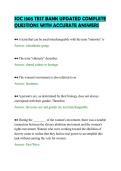 SOC 1305 TEST BANK UPDATED COMPLETE&NewLine;QUESTIONS WITH ACCURATE ANSWERS&NewLine;