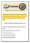 TEXAS NOTARY EDUCATION EXAM &ndash; COMPLETE PRACTICE EXAM &vert; 200&plus; Verified Questions with Detailed Rationales &vert; SB 693 & Texas Government Code Chapter 406 Aligned &vert; 2026&sol;2027 Updated Edition 
