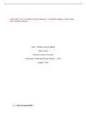 WGU D263 Task 1&colon; Strategic Decision Making for CustoMayD Designs &vert; 2026 Update with complete solutions&period;