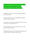 SOCE STATE OFFICER CERTIFICATION&NewLine;REVIEW 2026 QUESTIONS WITH&NewLine;SOLUTIONS TESTED QUESTIONS