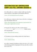 SOCE PRACTICE TEST FINAL BANK 2026&NewLine;TESTED QUESTIONS GRADED A&plus;