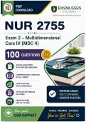 NUR 2755 Exam 2 &ndash; Multidimensional Care IV &lpar;MDC 4&rpar; &lpar;PDF&rpar; &vert; 2026 &vert; MDC 4 Questions &vert; Nursing Exam