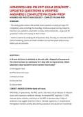 HONDROS HESI PN EXIT EXAM 2026&sol;2027 &ndash; UPDATED QUESTIONS & VERIFIED ANSWERS &vert; COMPLETE PN EXAM PREP