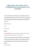 NBME CBSE AND USMLE STEP 1&NewLine;COMPREHENSIVE QUESTIONS AND&NewLine;ANSWERS