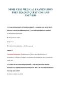 NBME EXAM PACKAGE DEAL 100&percnt; VERIFIED
