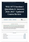 WGU D775 Section 1 Questions & Answers 2026-2027 Updated Course Review
