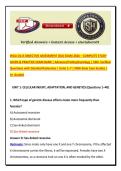 WGU D115 OBJECTIVE ASSESSMENT &lpar;OA&rpar; EXAM 2026 &ndash; COMPLETE STUDY GUIDE & PRACTICE EXAM BANK &vert; Advanced Pathophysiology &vert; 550&plus; Verified Questions with Detailed Rationales &vert; Units 1&ndash;7 &vert; NGN-Style Case Studies &vert; A&plus; Graded