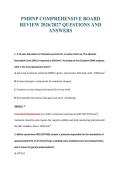 PMHNP COMPREHENSIVE BOARD&NewLine;REVIEW 2026&sol;2027 QUESTIONS AND&NewLine;ANSWERS