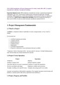 WGU E054 Foundations of Project Management OA Comprehensive Study Guide 2026&ndash;2027 with complete solutions&period;