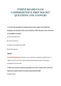 PMHNP BOARD EXAM&NewLine;COMPREHENSIVE PREP 2026&sol;2027&NewLine;QUESTIONS AND ANSWERS