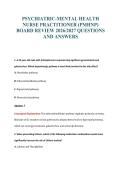 PMHNP EXAM PACKAGE DEAL 100&percnt; VERIFIED