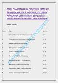 ATI RN PHARMACOLOGY PROCTORED EXAM TEST &NewLine;BANK 2026 VERSION 2&period;0 - ADVANCED CLINICAL &NewLine;APPLICATION Comprehensive 150-Question &NewLine;Practice Exam with Detailed Clinical Rationales