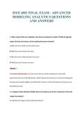 ISYE 6501 FINAL EXAM - ADVANCED&NewLine;MODELING ANALYTICS QUESTIONS&NewLine;AND ANSWERS