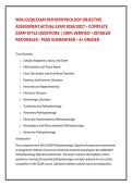 WGU D236 EXAM PATHOPHYSIOLOGY OBJECTIVE &NewLine;ASSESSMENT ACTUAL EXAM 2026&sol;2027 &ndash; COMPLETE &NewLine;EXAM-STYLE QUESTIONS &vert; 100&percnt; VERIFIED &ndash; DETAILED &NewLine;RATIONALES &ndash; PASS GUARANTEED &ndash; A&plus; GRADED 