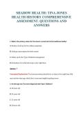 SHADOW HEALTH&colon; TINA JONES&NewLine;HEALTH HISTORY COMPREHENSIVE&NewLine;ASSESSMENT&period; QUESTIONS AND&NewLine;ANSWERS