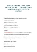 SHADOW HEALTH EXAM PACKAGE DEAL 100&percnt; VERIFIED