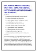 WGU D558 PASS-THROUGH TAXATION MCQ &NewLine;STUDY GUIDE &vert; 100 PRACTICE QUESTIONS&comma; &NewLine;CORRECT ANSWERS & DETAILED RATIONALES &vert; &NewLine;2026 OA EXAM PREP 