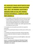 NYC ASSOCIATE FRAUD INVESTIGATOR EXAM &NewLine;6123 NEWEST COMMON EXAM QUESTIONS &NewLine;2026 -2027&vert; 100 ORIGINAL QUESTIONS & &NewLine;ANSWERS FROM ACTUAL PAST PAPERS &vert; &NewLine;DETAILED RATIONALES &vert; COMPLETE EXAM &NewLine;PREP GRADED A&plus;