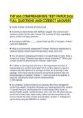 TNT 800 PROFESSIONAL TEST BANK 2026&NewLine;SOLVED QUESTIONS AND ANSWERS&NewLine;GRADED A&plus;&NewLine;