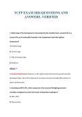 TCFP EXAM PACKAGE DEAL 100&percnt; VERIFIED