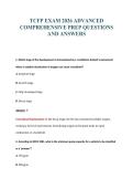 TCFP EXAM PACKAGE DEAL 100&percnt; VERIFIED