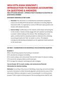 WGU D774 EXAM 2026&sol;2027 &vert; INTRODUCTION TO BUSINESS ACCOUNTING OA QUESTIONS & ANSWERS